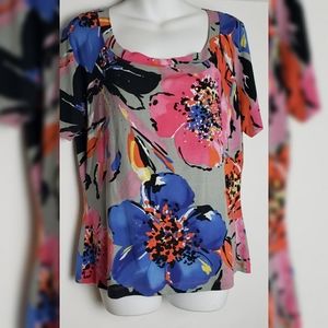St. John flower blouse